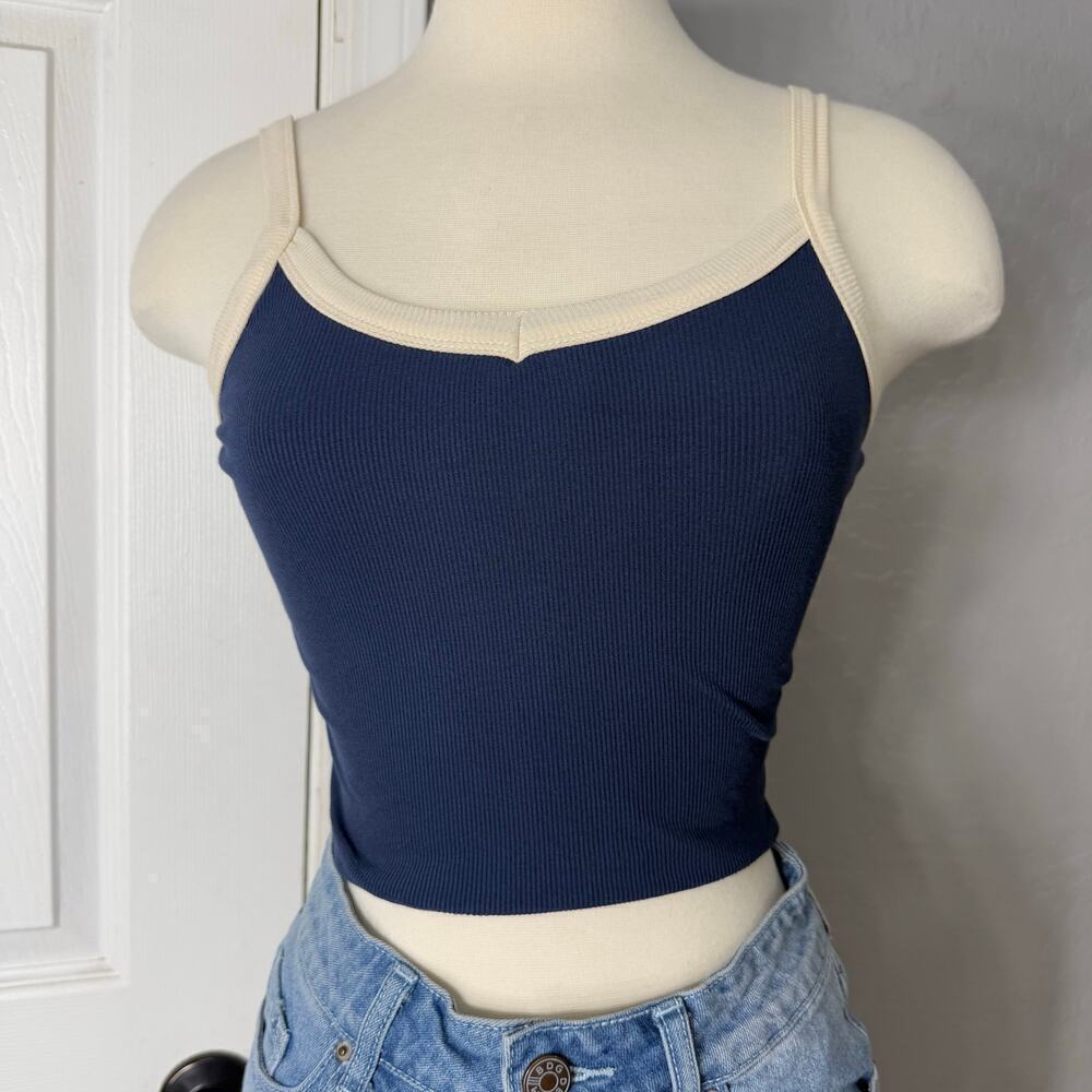 Dash girls top size s navy blue spaghetti strap top